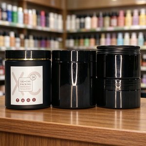 En stock – Pot cosmétique en plastique transparent de 100 ml, 4 oz, 8 oz, 500 ml pour beurre corporel, gommage, sel de bain, gel capillaire, sucre, crème pour bébé, crème visage - Product Image 6