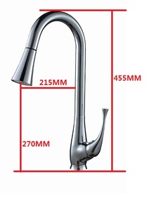 Pull <b>Down</b> Kitchen Mixer Brass Taps Chrome Single Handle Pull Out Sprayer Kitchen MK9934 Kitchen - Product Image 6