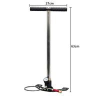 Pompe PCP Haute Pression 300 bar/30 MPa 4500 psi 3 Étages pour Voiture, Vélo, Chasse, Plongée, Outil de Véhicule avec Gonfleur de Réservoir HPA