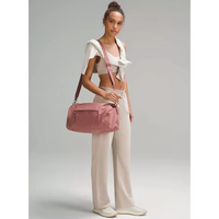 Tas Duffel Gym Yoga Unisex Modern Ringan yang Dapat Disesuaikan, Kapasitas Besar, Tahan Air, Model Bucket, Portabel dengan Lapisan Poliester