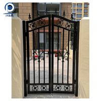 Prima personnalisé maison jardin sécurité gril conception coulissante battante porte en fer allée porte entrée principale portes en fer forgé
