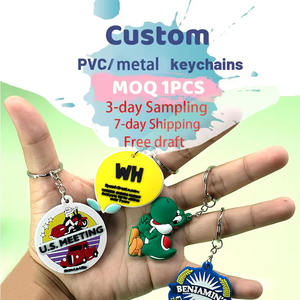 Llavero de PVC blando personalizado, llavero de anime Kpop, fabricantes mayoristas de llaveros, llavero 3D, llavero de pistola - Product Image 1