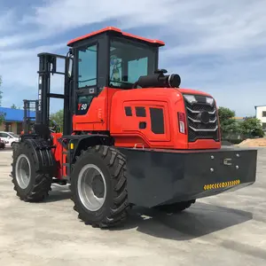 Fork Lift Outdoor Hand Mobile Boom High Reach 4x4 All Terrain Forklift Trailer Off Road 4wd For Sale