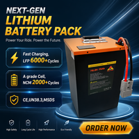 Batterie LiNiMnCoO2 semi-solide de haute qualité 72V 75Ah pour vélo électrique, scooter, moto avec 2000 cycles