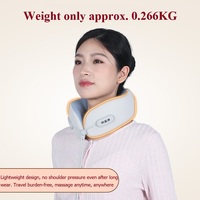 Oreiller de massage électrique pour le cou en forme de U, sans fil, avec vibration et chauffage, pour le bureau, la maison et la relaxation