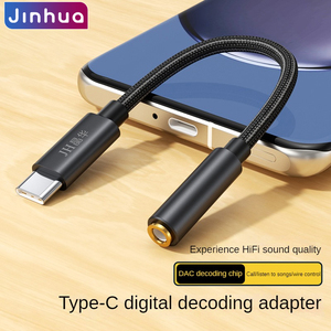 Hợp Kim Kỹ Thuật Số Phiên Bản Loại C Để 3.5Mm Chuyển Đổi C Cổng Để <span class=keywords><strong>3.5</strong></span> Âm Thanh Bộ Chuyển Đổi Cáp Loại C <span class=keywords><strong>Adapter</strong></span> Điện Thoại Android Jack Cáp Âm Thanh - Product Image 2