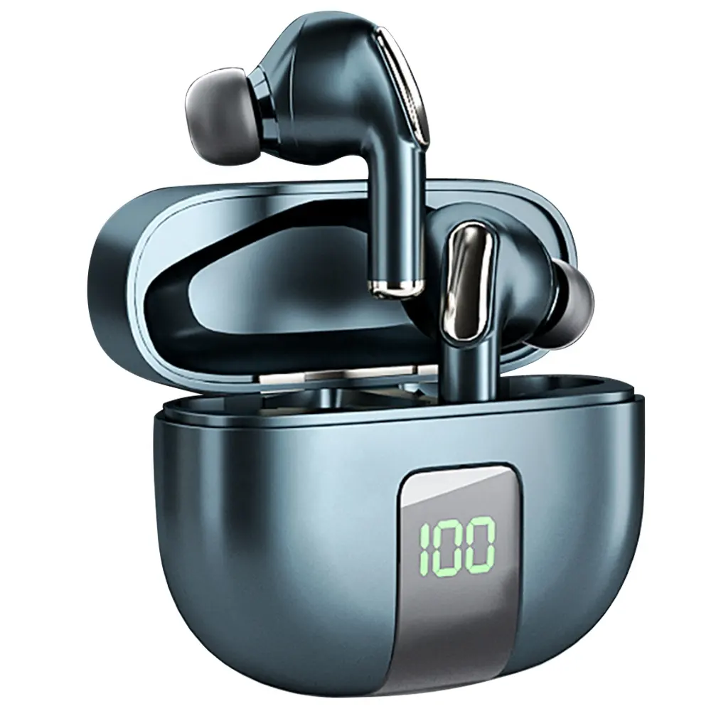 Noise Cancelling Bluetooth Earphones Headphones Top Seller Touch Digital Display TWS J68 5.3 Wireless Earbuds