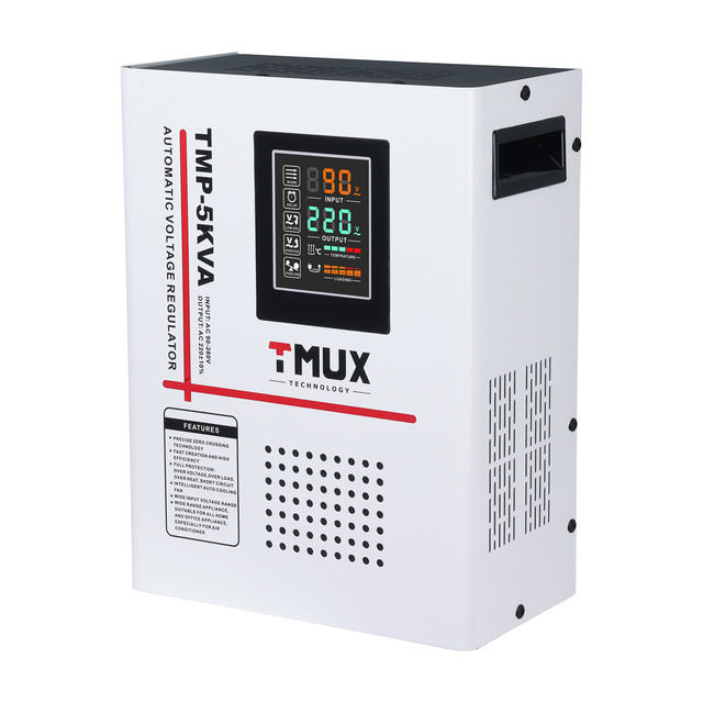 Input 90-280V 10KW Single Phase Automatic Voltage Regulators 220V AC Hanging Wall-mounted Relay Stabilizer AVR