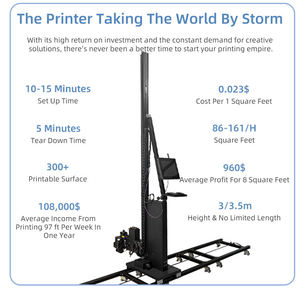 Impresora de Pared 3D Automática Faith, Impresora <span class=keywords><strong>Vertical</strong></span> de Inyección de Tinta UV 2026 para Negocios, para una Variedad de Materiales - Product Image 2