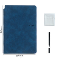 Vente chaude réunion A5 réutilisable effaçable étanche tableau blanc cahier couverture en cuir pu portable écriture mémo Graffiti livre