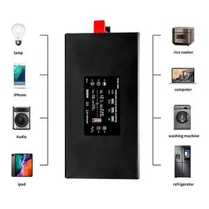 DATOU BOSS 2000W <span class=keywords><strong>convertisseur</strong></span> de voiture USB sortie onduleur chargeur <span class=keywords><strong>12V</strong></span> DC - <span class=keywords><strong>220V</strong></span> AC voiture <span class=keywords><strong>bateau</strong></span> Camping onduleur avec 2 prises - Product Image 6