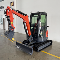 LIVRAISON GRATUITE Mini-excavatrice 3,5 tonnes, 1 tonne, 2 tonnes, moteur Kubota, pelle, EPA, fabricants chinois personnalisés, en stock