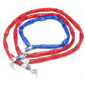 Candado para Cadena de Bicicleta de 120 cm, Hierro Galvanizado, Resistente al Agua, con Cuero, para Bicicleta, Bicicleta Eléctrica, Triciclo, Barandilla de Tienda - Product Image 3