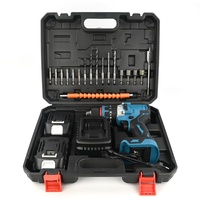 Kit de perceuse à percussion sans fil rechargeable 18V Li-ion Battery Brushless 13mm