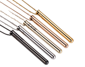 2026 Neuer <span class=keywords><strong>USB</strong></span>-Aufladbarer Edelstahl-Modeanhänger Massagestab Vibrations-Halskette mit Kette - Product Image 6