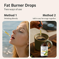 Gouttes Brûle-Graisses GMP : Formule Herbal pour Minceur & Fitness, Complément Liquide avec Chrome, Thé Vert, Cétones de Framboise