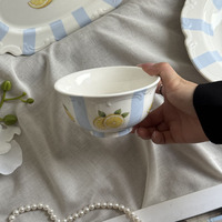Franse vintage geëmbosseerd fruit servies voor de afternoon tea, exquisiete fruit- en dessertbord