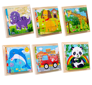 Factory Hot Sale 3D Cube <strong>Wooden</strong> Cartoon Puzzle Jigsaw <strong>for</strong> 5-7 Years <strong>Old</strong> Kids Educational <strong>Toy</strong> <strong>6</strong> Sides - Product Image 4