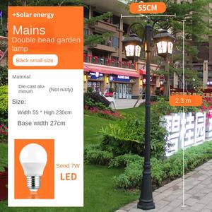 Lampe solaire de jardin pour mur extérieur tout aluminium étanche et antirouille Lampe d'allée de porte Applique murale extérieure LED usine - Product Image 4