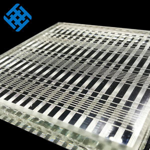 לוח שיפוץ אדריכלי עם רשת ארוגים דקורטיביים רשת תיל זכוכית למינציה חוט פלדה ארוג רשת תיל פלדה ארוג - Product Image 2