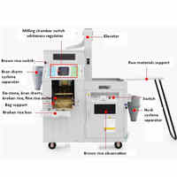 Moulin à blé automatique en acier inoxydable de 300 kg/h, avec système de criblage et de décorticage du riz, ensemble complet, machine de décorticage du riz industrielle combinée