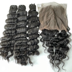 Extensiones de cabello Remy con Clip de alta calidad, fabricante de Vietnam, máquina ondulada de agua China profesional OEM, trama doble, todo - Product Image 2