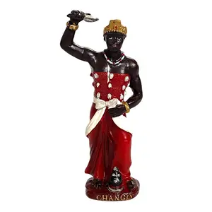 Orisha Yoruba Saint Chango Shango 5" Inch Statue Figurine Deity Thunder Lighting