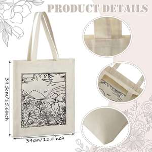 Bolsa de Lona de Algodón para Empaque, Imprimible, al por Mayor, Pequeña y Grande, Duradera, Personalizada con Logotipo Impreso - Product Image 4