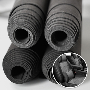 Tissu de <span class=keywords><strong>voiture</strong></span> de 1.6mm avec cuir suédé PU de style Nappa en cuir recyclé avec fonctions occultantes et d'évacuation - Product Image 3