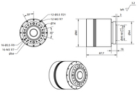 Moteur de joint robotique servo solide 24V-36V intégré avec entraînement harmonique, encodeur ABS, frein et carte PCB pour robot d'automatisation CNC