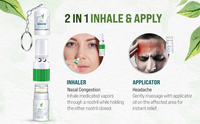 Nouvel inhalateur nasal aromatique aux herbes HONG THAI VBOOM - Certifié sécurité Classe I, Ingrédients naturels, Soulagement de la toux, Nez et Corps