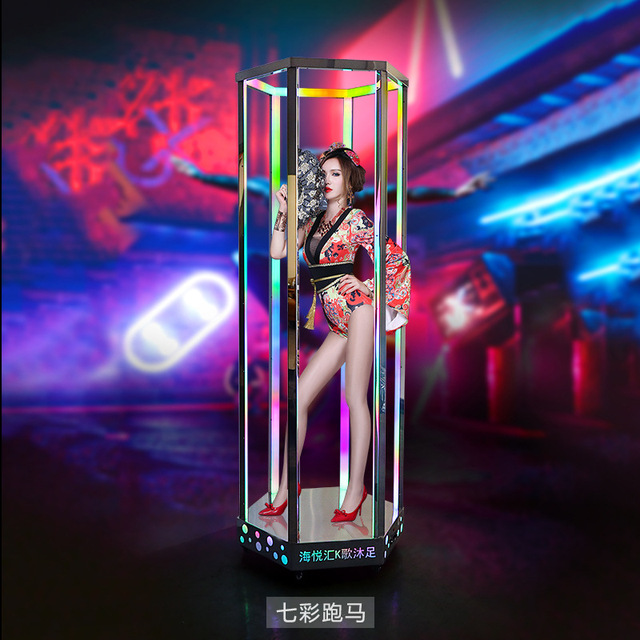 Zhongda Bar LED Point Stage Light Dance Platform Activity Frame Four-dimensional Space Stage Dj Stand and Dj Booth