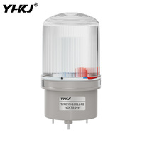 Alarme sonore et lumineuse bicolore rouge et bleue YH-1101J-RB 220V, lumière clignotante d'alarme 24V, lumière d'avertissement, lumière d'alarme clignotante anti-explosion
