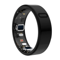 Bague Intelligente ECG en Alliage de Titane avec Coque en Titane, Connectivité Bluetooth, Étanchéité 5ATM IP68 pour la Surveillance de la Santé Cardiaque - Vente en Gros Populaire