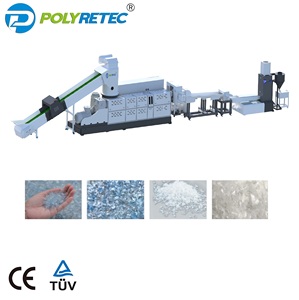 Polyretec Twin-Screw limbah botol PET serpihan paralel daur ulang garis pelletisasi untuk kualitas tinggi Output - Product Image 3