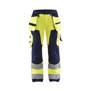 BLAKLADER - 715618113389D20 Pantalón Hi-Vis Mujer Amarillo/Azul marino-EAN 7330509502587 ROPA DE TRABAJO DE LA HI-VIS - Product Image 1
