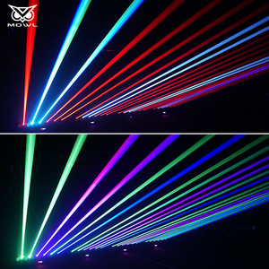Лазерный проектор DMX 6-глазый RGB полноцветный 3000 мВт, лазерная голова DMX512 с 6 лазерными лучами для дискотек, баров, ночных клубов, сцен - Product Image 2