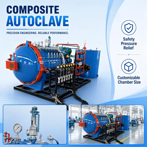 Certifié PED 4.0x15m 220 ℃   Autoclave de pressage à chaud <span class=keywords><strong>pour</strong></span> le durcissement par lots de matériaux composites de fusées satellite - Product Image 1