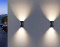 Applique murale d'extérieur haut et bas Applique murale d'extérieur lumineuse haut vers le bas Applique murale LED moderne