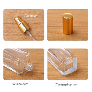 Botellas de perfume de cristal cuadradas vacías de 15ml al por mayor botella de spray de perfume portátil para hombres y mujeres botella de perfume - Product Image 6