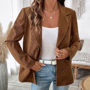Vêtements pour femmes européennes et américaines, automne-hiver, blazer uni - Product Image 6