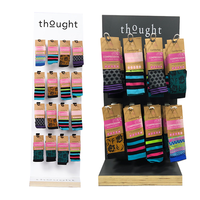 Étagère à chaussettes en bois personnalisable Apache pour supermarchés, pour une meilleure présentation et des ventes améliorées