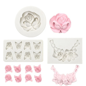 Rose Fudge stampo in Silicone <span class=keywords><strong>biscotti</strong></span> al cioccolato fare fai da te piccolo stampo per aromaterapia strumenti per la decorazione di torte di pane accessori per la cottura - Product Image 6