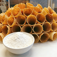 Poudre pré-mélangée pour cornet de glace en gros, halal, emballage en sac de 1 kg, pour machine à cornet de glace
