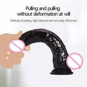 Çift katmanlı silikon TPE yapay penis süper gerçek yumuşak PVC malzeme yetişkin seks oyuncak kadın mastürbasyon için - Product Image 3