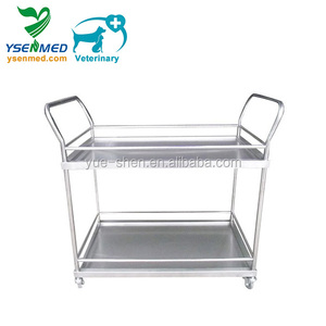YSVET5102 YSENMED Mesa de Instrumentos Veterinarios para Perros, Carro de Acero Inoxidable 304 para Mascotas, Equipo de Asistencia Quirúrgica - Product Image 2