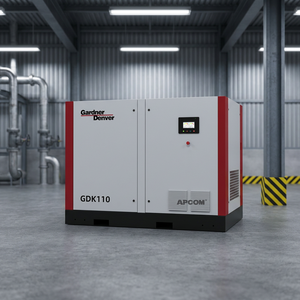 Compresseur d'air à vis Gardner Denver GDK, stationnaire, refroidi par air, alimentation 380V AC, lubrifié, modèle industriel - Product Image 1