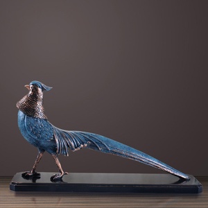 Adorno de Escritorio de Resina Pintado a Mano con Diseño de Faisán, Ideal para Estudio, Dormitorio u Oficina, Decoración Moderna para el Hogar - Product Image 3