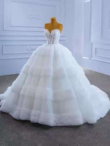 AL1644 özel Rhinestones düğün elbisesi es Robe De mariagesivil inci boncuklu seksi zarif güzel Mermaid düğün elbisesi - Product Image 4