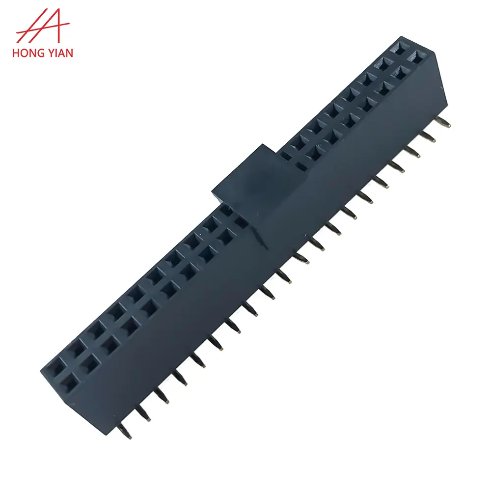 2.54mm 1.27 pitch 48pin Female Headers Socket Single Row 90 degree 3pin Pin Header 40pos 1x20 pin 2.0 mm 2x2 for pcb Connector